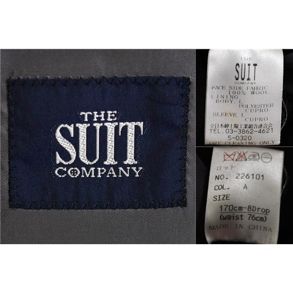 スーツカンパニー 3つボタン シングルスーツ M YA5 ブラック 黒 226101夏物 春夏 5XF053 | SUIT SQUARE | 03