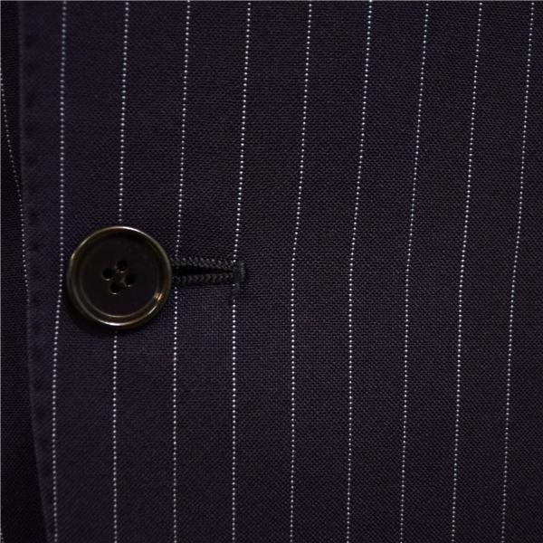 BEAMS F 3つボタン シングルスーツ M Y6 ダークネイビー ストライプ 4132A 夏物 春夏 薄手 5XF057 | BEAMS F | 02