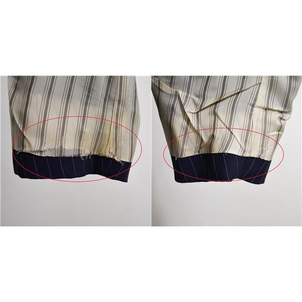 BEAMS F 3つボタン シングルスーツ M Y6 ダークネイビー ストライプ 4132A 夏物 春夏 薄手 5XF057 | BEAMS F | 05