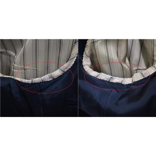 BEAMS F 3つボタン シングルスーツ M Y6 ダークネイビー ストライプ 4132A 夏物 春夏 薄手 5XF057 | BEAMS F | 06