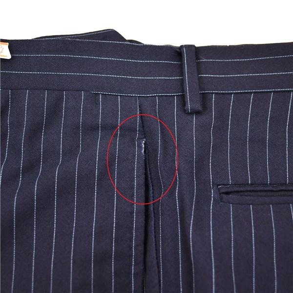 BEAMS F 3つボタン シングルスーツ M Y6 ダークネイビー ストライプ 4132A 夏物 春夏 薄手 5XF057 | BEAMS F | 08