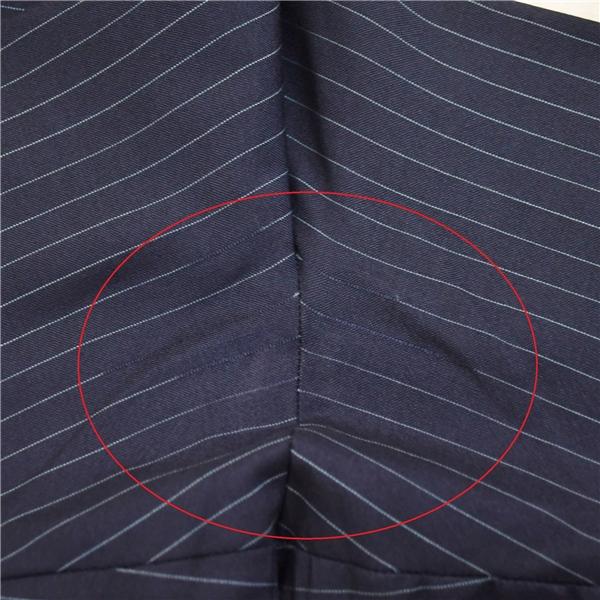 BEAMS F 3つボタン シングルスーツ M Y6 ダークネイビー ストライプ 4132A 夏物 春夏 薄手 5XF057 | BEAMS F | 09