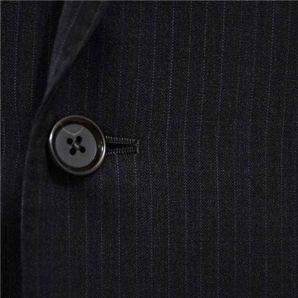 ポールスチュアート 2つボタン シングルスーツ L AB6 ダークグレー ストライプ 40D02-612-08 夏物 春夏 薄手 5XF072 | PAUL STUART | 02