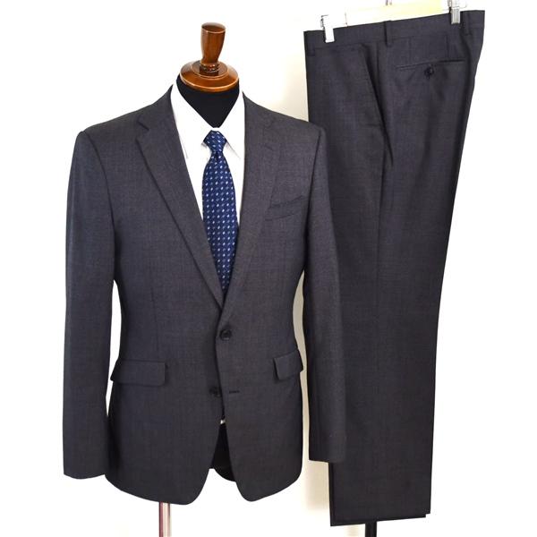 スーツセレクト 2つボタン シングルスーツ M A6 ダークグレー 千鳥格子 ノータック BLD1513 合物 春秋 5XF083 | SUIT SELECT