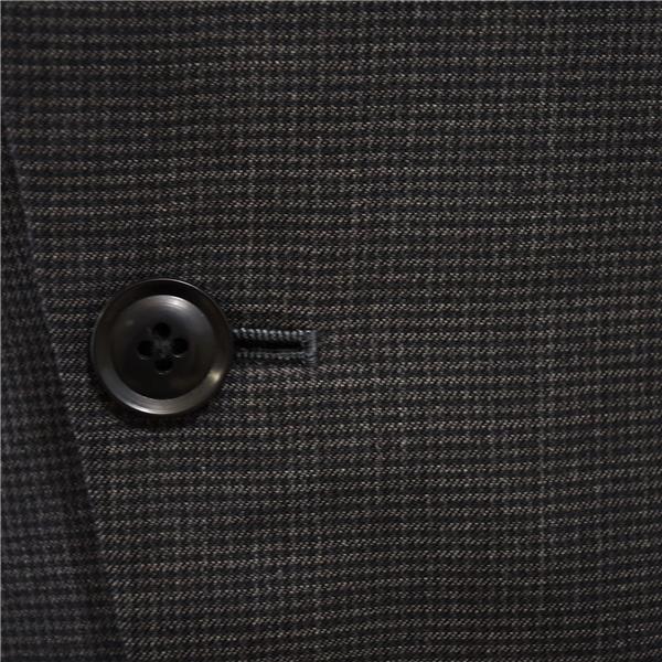 スーツセレクト 2つボタン シングルスーツ M A6 ダークグレー 千鳥格子 ノータック BLD1513 合物 春秋 5XF083 | SUIT SELECT | 02