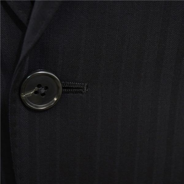 スーツカンパニー 2つボタン シングルスーツ S YA3 ブラック ストライプ ノータック PCH60752 夏物 春夏 薄手 5XF106 | SUIT SQUARE | 02
