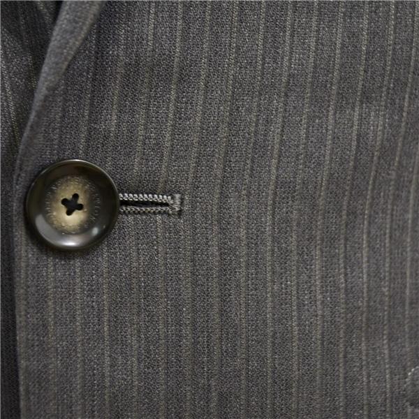 N.G.A.C スーツカンパニー 2つボタン シングルスーツ S A4 ライトグレー ストライプ ノータック HET729 夏物 春夏 5XF109 | SUIT SQUARE | 02