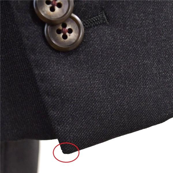 麻布テーラー 2パンツ 2つボタン シングルスーツ M YA5 ダークグレー ノータック O183-ZA11 合物 春秋 5XF113 | 麻布テーラー | 04