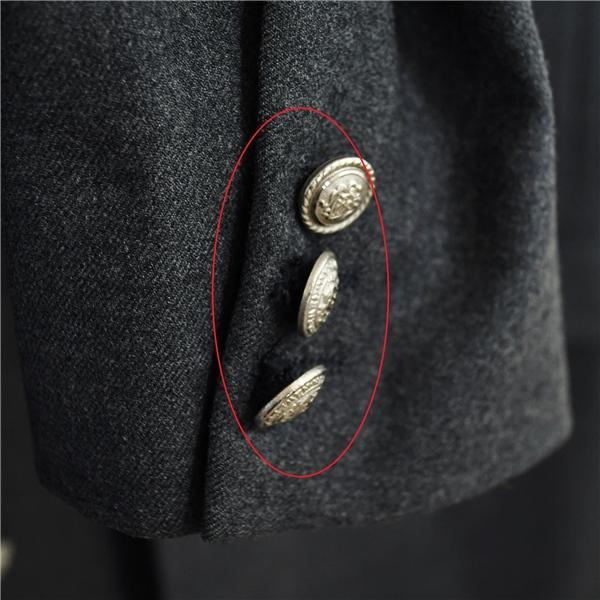 HAWK EYE 6つボタン ダブルスーツ XXL K7 ダークグレー ノータック 大きめサイズ 4903486 合物 春秋 5XF128 | ブランド登録なし | 04