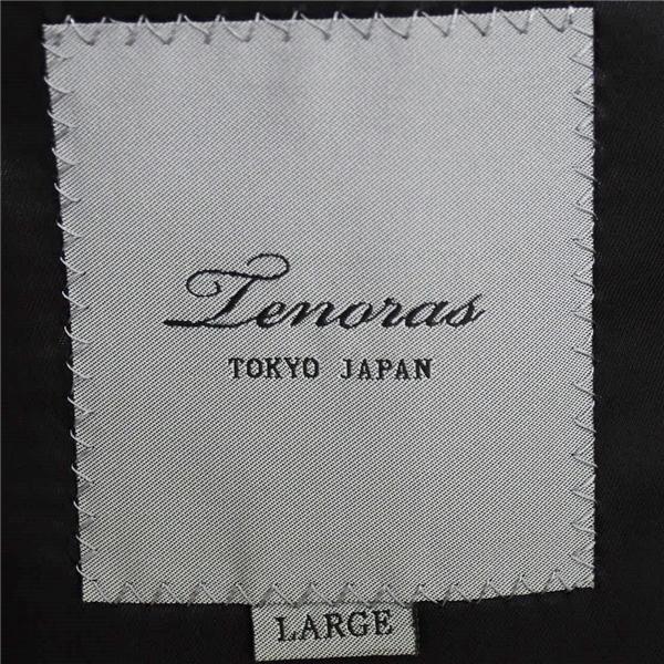 Tenoras 3ピース 2つボタン シングルスーツ L A7 ブラック ストライプ ノータック TE-4525 合物 春秋 5XF135 | TENORAS | 03