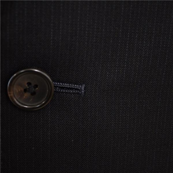 Jプレス 段返り 3つボタン シングルスーツ M A6 ブラック ストライプ J.PRESS SR-OV-KW-0520 合物 春秋 5XG037 | J.PRESS | 02