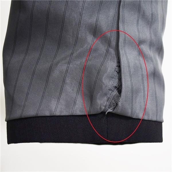 コムサイズム 2つボタン シングルスーツ M YA6 ブラック ストライプ ノータック 47-01SL20 夏物 春夏 薄手 5XG041 | COMME CA ISM | 05