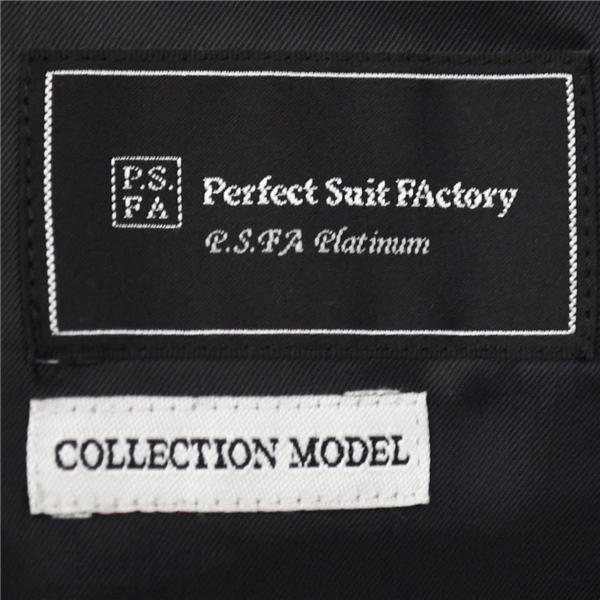 P.S.FA 2つボタン シングルスーツ M Y6 ブラック ノータック ブラックスーツ アジャスターなし PN719301-09 夏物 春夏 薄手 5XG067 | Perfect Suit FActory | 03