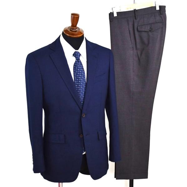 オリヒカ 2つボタン セパレート シングルスーツ S YA4 ダークネイビー ノータック ウォッシャブル 14S-OB03 夏物 春夏 薄手  5XH007 | BURBERRY