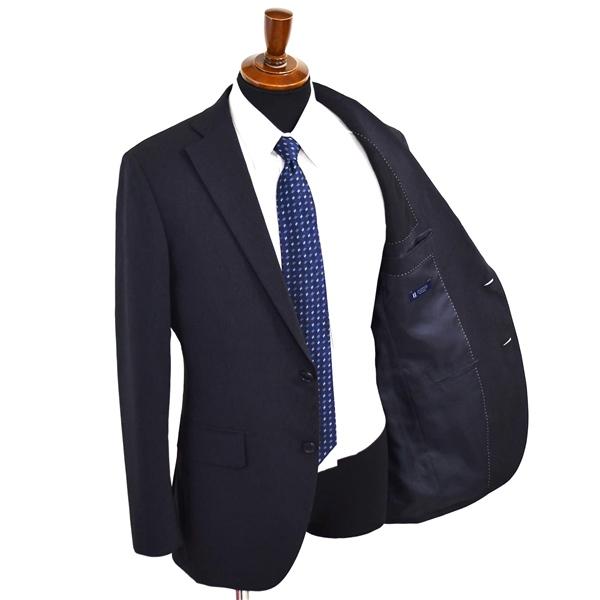 ユニバーサルランゲージ 2つボタン シングルスーツ L A7 ダークグレー ノータック ウォッシャブル 0651251 夏物 春夏 薄手  5XH026 | UNIVERSAL LANGUAGE | 01