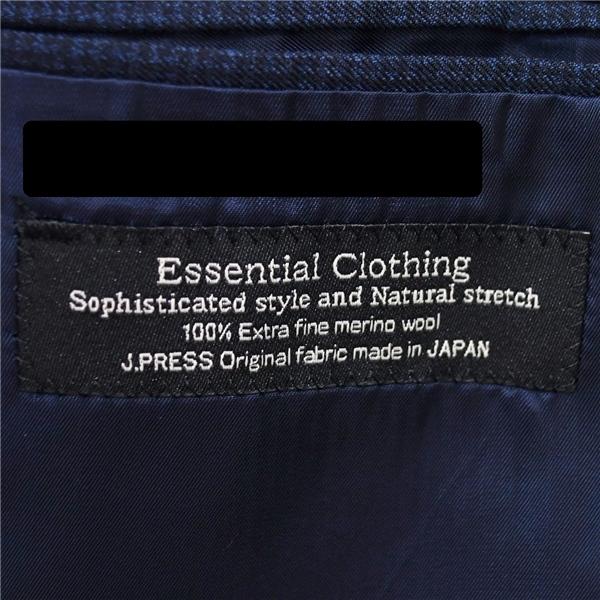 美品 Jプレス 2つボタン シングルスーツ M A5 ダークネイビー 千鳥格子 ノータック SR-OV-BW-0213 J.PRESS 合物 春秋  5XH030 | J.PRESS | 04