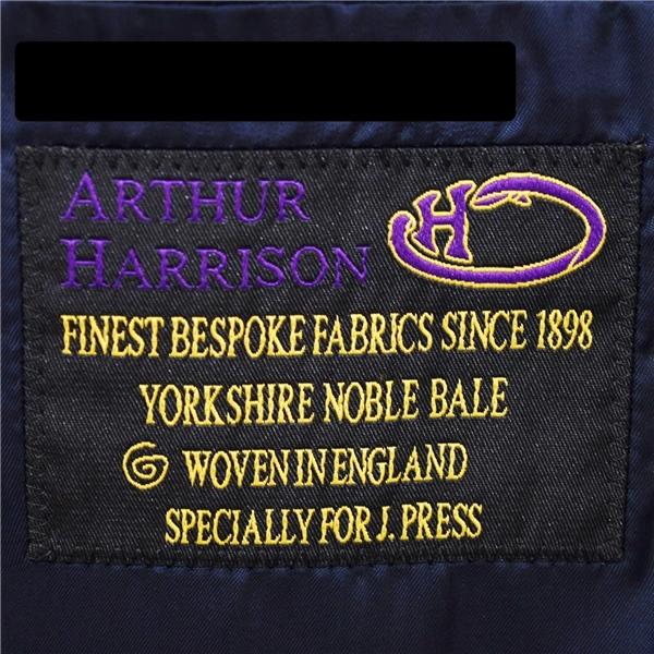 Jプレス 段返り 3つボタン シングルスーツ M A5 ダークネイビー グレンチェック ノータック J.PRESS SR-OV-YM-0220 夏物 春夏  5XH031 | J.PRESS | 04