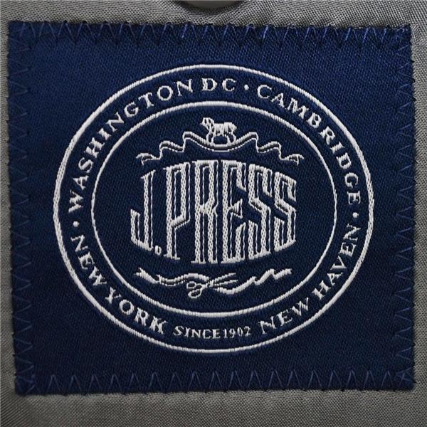 Jプレス 段返り 3つボタン シングルスーツ M AB5 ダークグレー ストライプ 袖口3つ釦 J.PRESS SR-OV-NM-0111 夏物 春夏 薄手  5XH033 | J.PRESS | 03