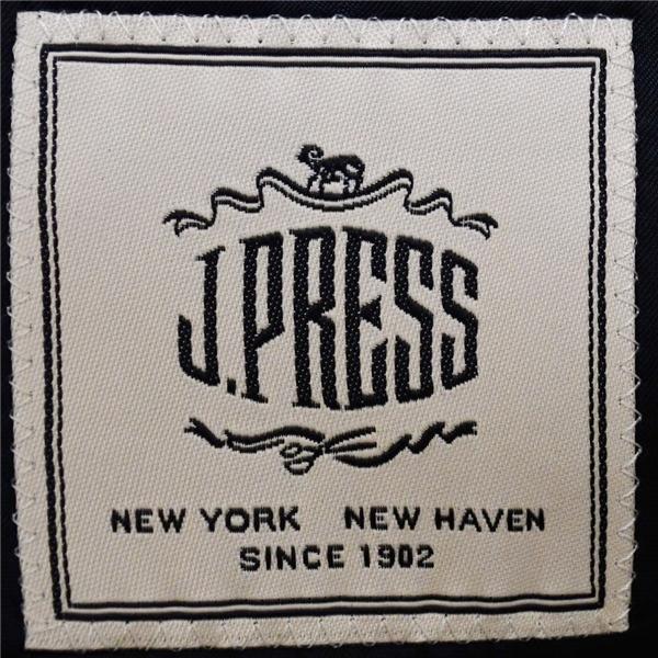 Jプレス 2つボタン シングルスーツ M A6 ブラック ストライプ ノータック 袖口4つ釦 J.PRESS SR-OV-YW-0325 合物 春秋  5XH034 | J.PRESS | 03