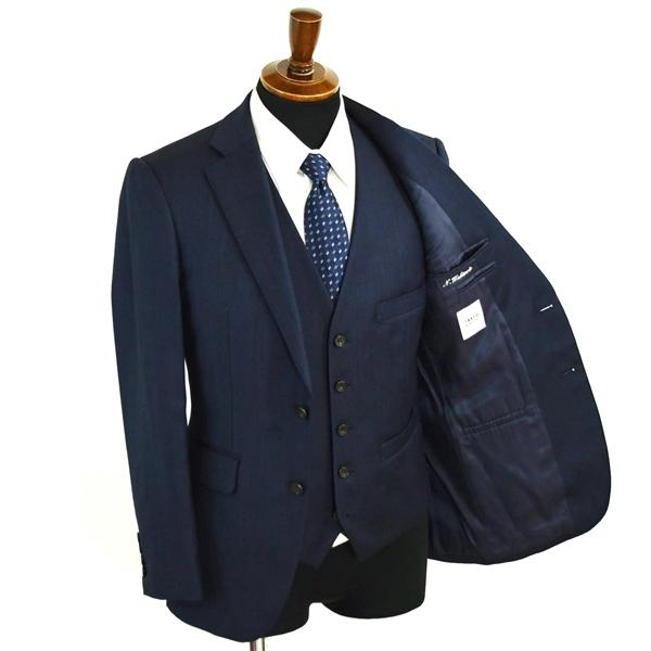 タケオキクチ 3ピース 2つボタン シングルスーツ S Y4 ダークネイビー ノータック 袖口4つ釦 開き見せ AH931-66303 合物 春夏秋  5XI005 | TAKEO KIKUCHI | 01
