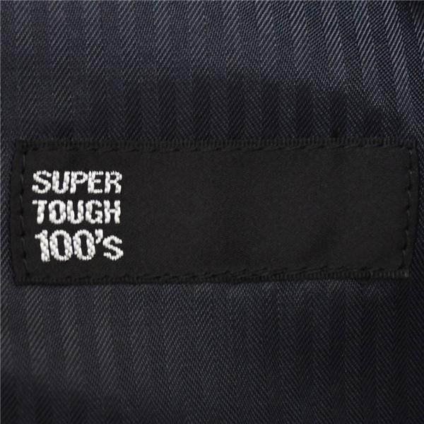 スーツセレクト 100's生地 2つボタン シングルスーツ S A4 ダークネイビー ノータック 袖口4つ釦 開き見せ BLR9403 夏物 春夏  5XI008 | SUIT SELECT | 04