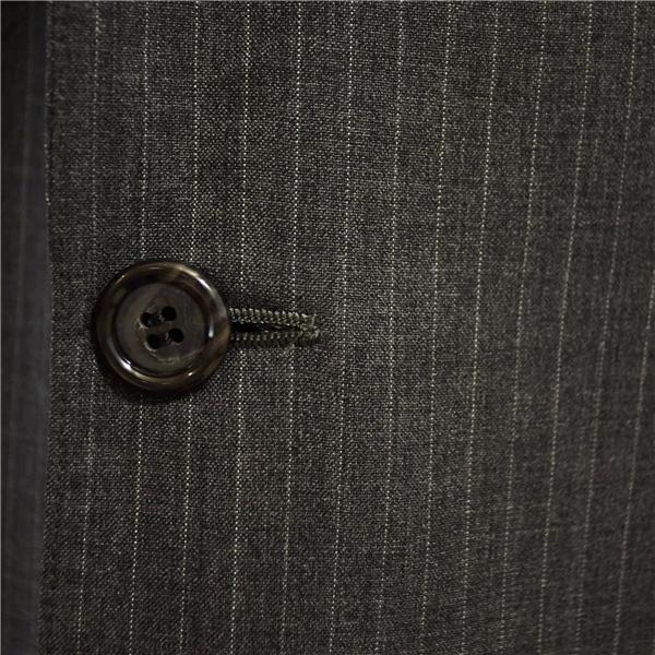 ブルックスブラザーズ 2つボタン シングルスーツ XL AB8 ダークグレー ストライプ 袖口3つ釦 開き見せ 19-01-2304-03-59 春夏  5XI043 |  | 02