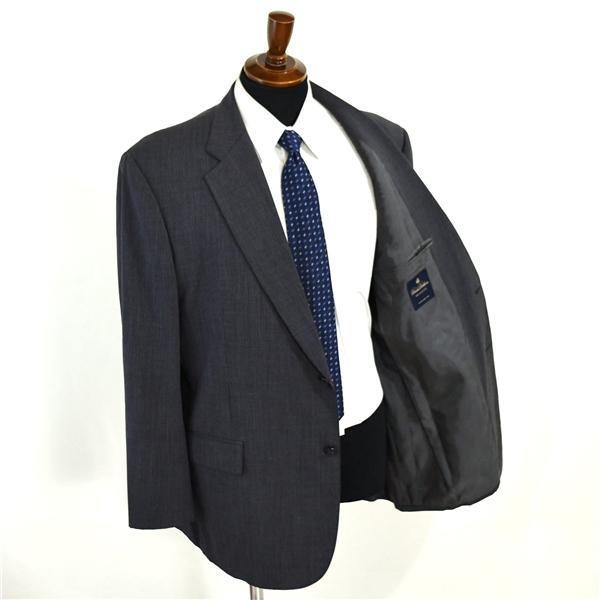 ブルックスブラザーズ 2つボタン シングルスーツ XL AB8 ダークグレー ストライプ 袖口3つ釦 開き見せ 19-01-8105-04-59 春夏  5XI044 |  | 01