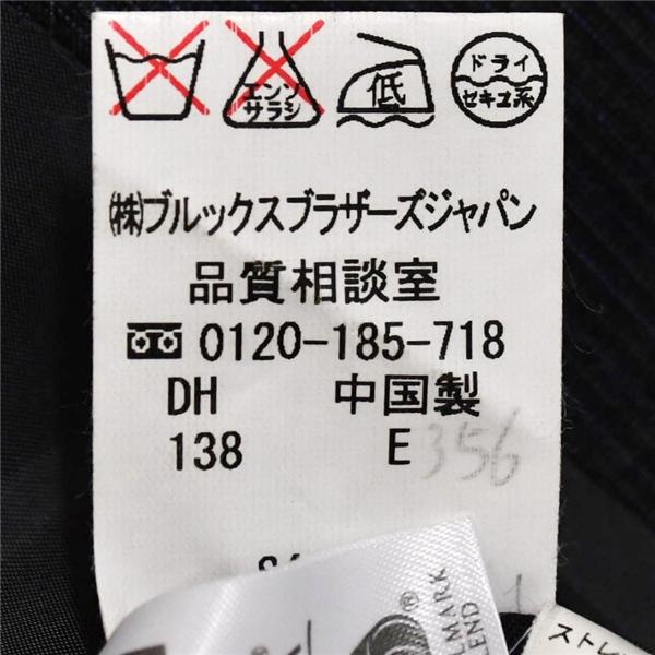 ブルックスブラザーズ 2つボタン シングルスーツ XL AB8 ダークグレー ストライプ 袖口3つ釦 開き見せ 19-01-8105-04-59 春夏  5XI044 |  | 05