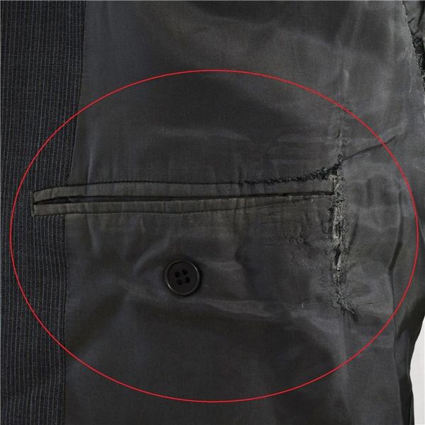 ブルックスブラザーズ 2つボタン シングルスーツ XL AB8 ダークグレー ストライプ 袖口3つ釦 開き見せ 19-01-8105-04-59 春夏  5XI044 |  | 06