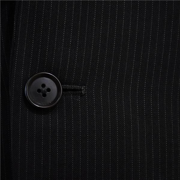 オリヒカ 2つボタン シングルスーツ S Y5 ブラック ストライプ ノータック 袖口4つ釦 開き見せ 8552221S 夏物 春夏 薄手  5XI046 | BURBERRY | 02