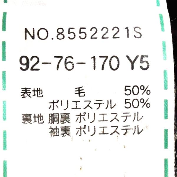 オリヒカ 2つボタン シングルスーツ S Y5 ブラック ストライプ ノータック 袖口4つ釦 開き見せ 8552221S 夏物 春夏 薄手  5XI046 | BURBERRY | 04