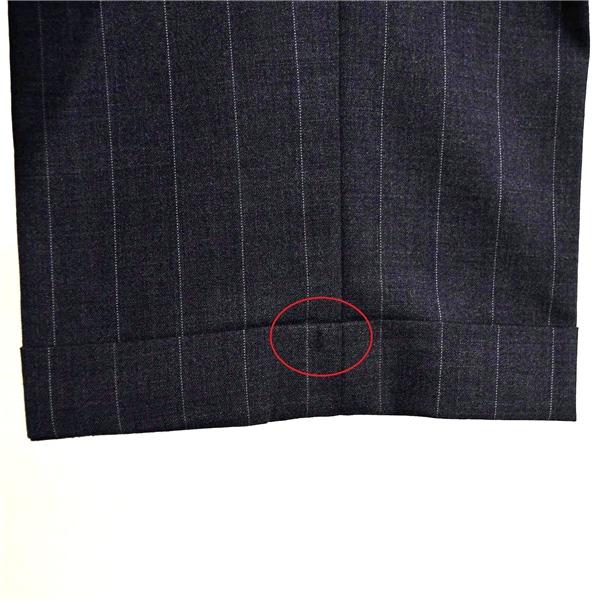 POLO ラルフローレン 3つボタン シングルスーツ M A5 ダークグレー ストライプ 袖口4つ釦 開き見せ 合物 春秋  5XJ005 | POLO RALPH LAUREN | 06