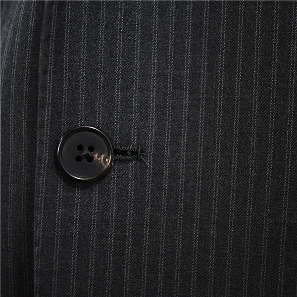 ブルックスブラザーズ 2つボタン シングルスーツ L AB7 ダークグレー ストライプ ノータック 19-01-2155-04-28 夏物 春夏  5XJ011 | BROOKS BROTHERS | 02