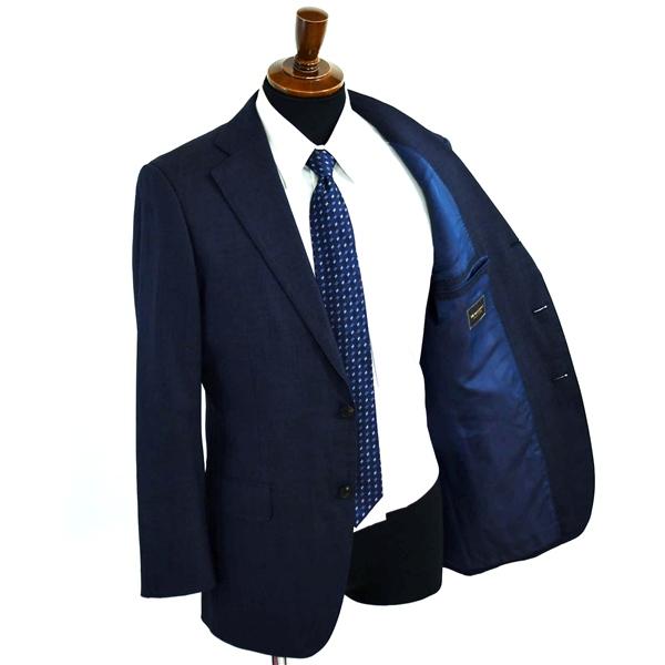 スーツカンパニー 伊製 120’s生地 2パンツ 段返り 3つボタン シングルスーツ M A6 ダークネイビー ノータック  AFT386 合物 春秋  5XJ015 | SUIT SQUARE | 01