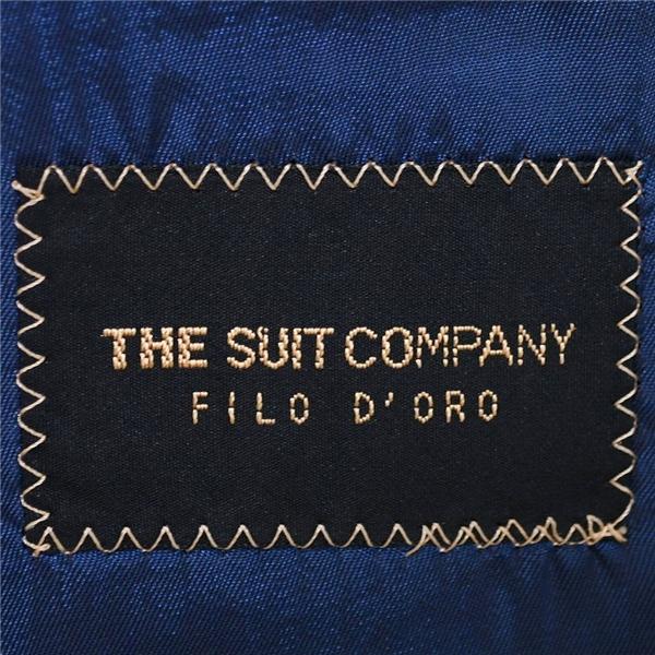 スーツカンパニー 伊製 120’s生地 2パンツ 段返り 3つボタン シングルスーツ M A6 ダークネイビー ノータック  AFT386 合物 春秋  5XJ015 | SUIT SQUARE | 03