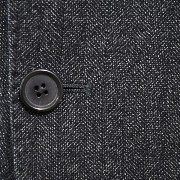 ブルックスブラザーズ 伊製 段返り 3つボタン シングルスーツ M YA6 ダークグレー ストライプ ノータック RN93986 合冬 春秋冬 5XJ020 | BROOKS BROTHERS | 02