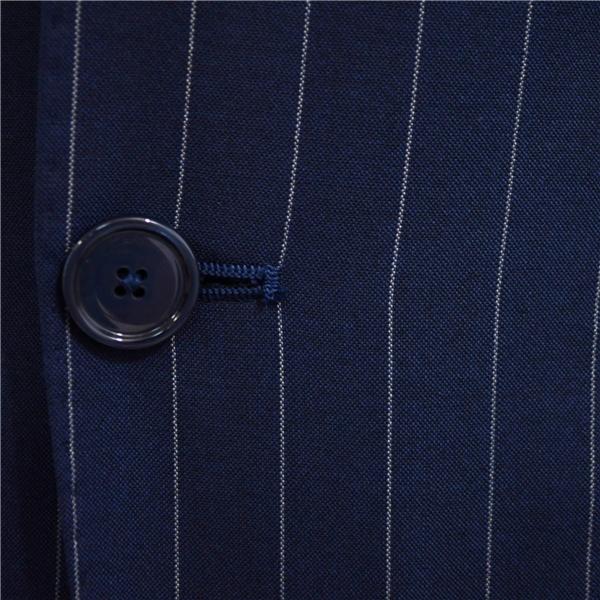 TAGLIATORE 2つボタン シングルスーツ S Y3 ダークネイビー ストライプ ノータック 袖口3つ釦 2SVJ22B01 夏物 春夏 薄手  5XJ043 | TAGLIATORE | 02