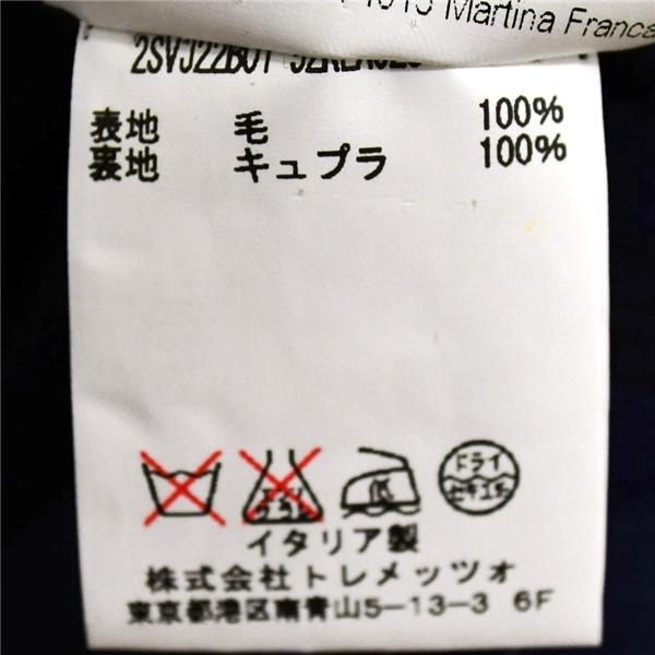 TAGLIATORE 2つボタン シングルスーツ S Y3 ダークネイビー ストライプ ノータック 袖口3つ釦 2SVJ22B01 夏物 春夏 薄手  5XJ043 | TAGLIATORE | 06