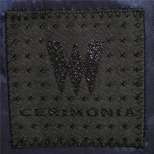 W CERIMONIA 3ピース 2つボタン シングルスーツ M YA5 ダークネイビー ノータック 袖口4つ釦 本切羽 0103073 合物 春夏秋  5XJ049 | ブランド登録なし | 04