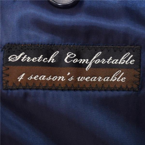 W CERIMONIA 3ピース 2つボタン シングルスーツ M YA5 ダークネイビー ノータック 袖口4つ釦 本切羽 0103073 合物 春夏秋  5XJ049 | ブランド登録なし | 05