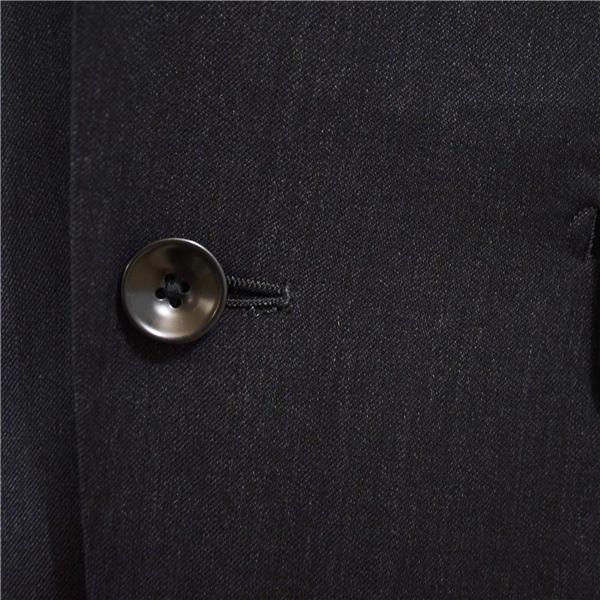 スーツセレクト 2つボタン シングルスーツ S Y4 ダークグレー ノータック リブ裾 袖口3つ釦 開き見せ BLGP1509 夏物 春夏 薄手  5XJ056 | SUIT SELECT | 02