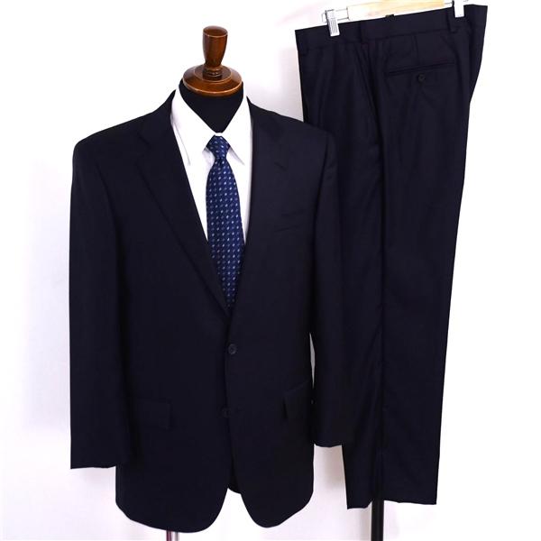 ブルックスブラザーズ 伊製 カノニコ 2つボタン シングルスーツ M AB5 ダークネイビー ノータック 19-01-8429-75-25 夏物 春夏  5XJ065 | BROOKS BROTHERS