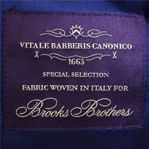ブルックスブラザーズ 伊製 カノニコ 2つボタン シングルスーツ M AB5 ダークネイビー ノータック 19-01-8429-75-25 夏物 春夏  5XJ065 | BROOKS BROTHERS | 04