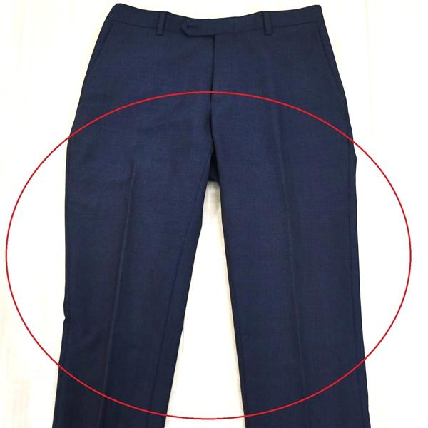 スーツセレクト 2つボタン シングルスーツ S A4 ダークネイビー 千鳥格子 ノータック 袖口4つ釦 開き見せ BLD1955 夏物 春夏 薄手  5XK004 | SUIT SELECT | 07