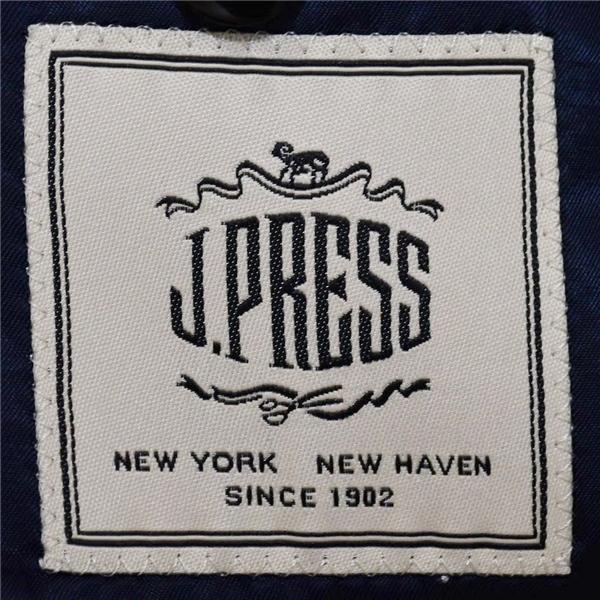 Jプレス 段返り 3つボタン シングルスーツ M A6 ダークネイビー ストライプ ノータック J.PRESS SR-OV-SW-9900 合物 春秋  5XK011 | J.PRESS | 03