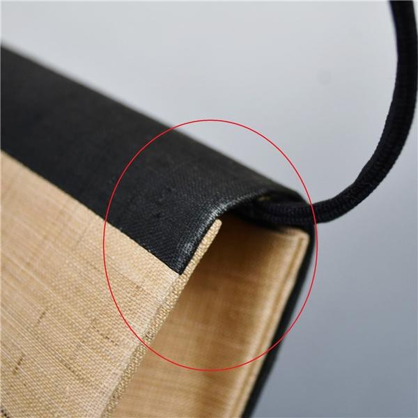 利休バッグ 和装バッグ ダークグレー クリーム ベージュ 着物 お茶席 結婚式 入学式 卒業式 ハンドバッグ 5XK021 | ブランド登録なし | 09