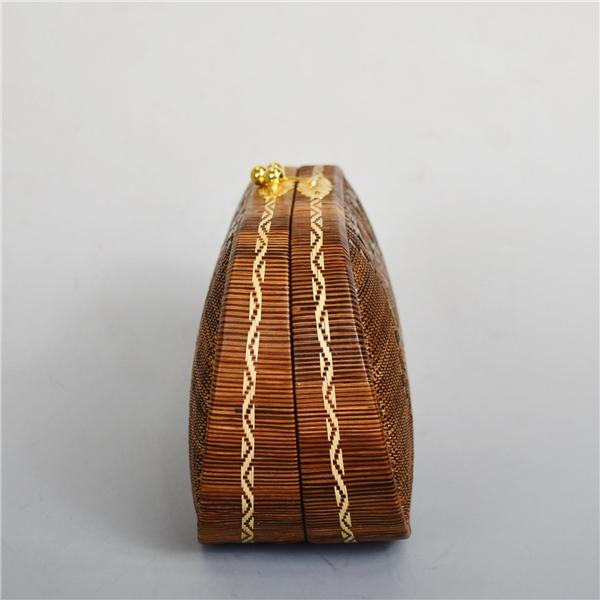 タイ王室御用達 タイ伝統工芸品 ヤーンリパオ籠 ひご細工 バッグ 小物入れ ポーチ ハンドメイド 5XK027 | ブランド登録なし | 03