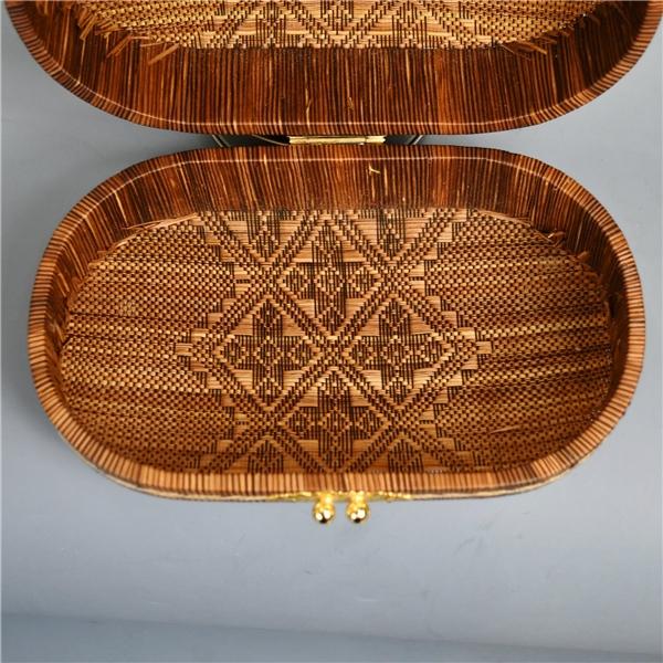 タイ王室御用達 タイ伝統工芸品 ヤーンリパオ籠 ひご細工 バッグ 小物入れ ポーチ ハンドメイド 5XK027 | ブランド登録なし | 06