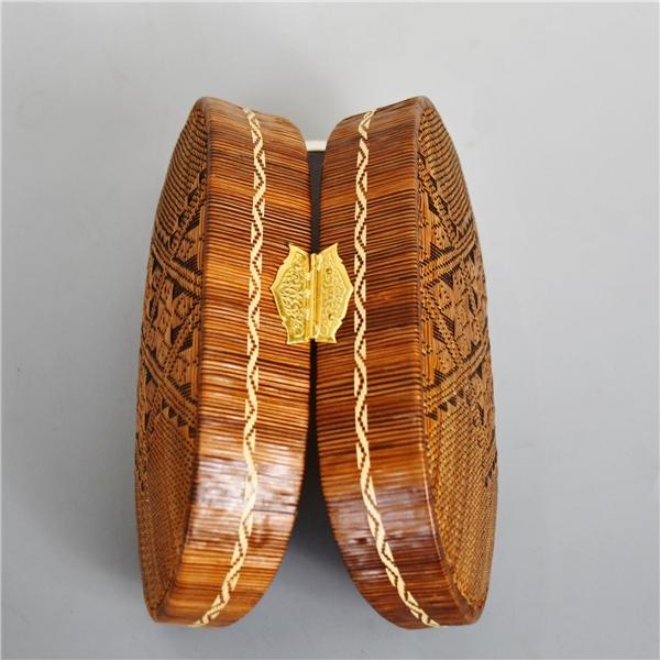 タイ王室御用達 タイ伝統工芸品 ヤーンリパオ籠 ひご細工 バッグ 小物入れ ポーチ ハンドメイド 5XK027 | ブランド登録なし | 09