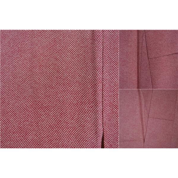 着物 正絹 女性 小紋 袷きもの 赤 鹿の子 絞り 染め 身丈162cm 絹100％ 普段着 お稽古 着付け 観劇 和装  5XK031 | ブランド登録なし | 03